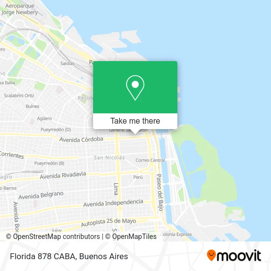 Mapa de Florida 878  CABA