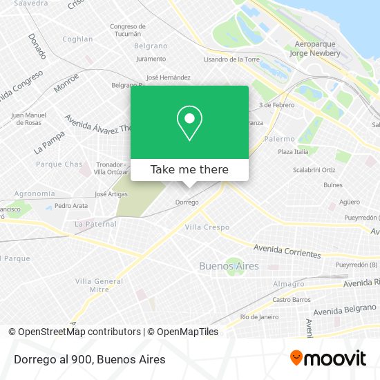 Dorrego al 900 map