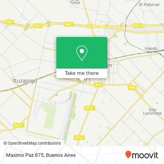 Maximo Paz 875 map