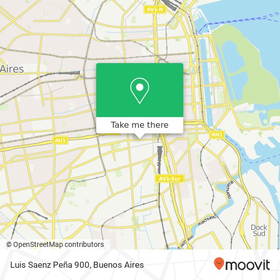 Mapa de Luis Saenz Peña 900