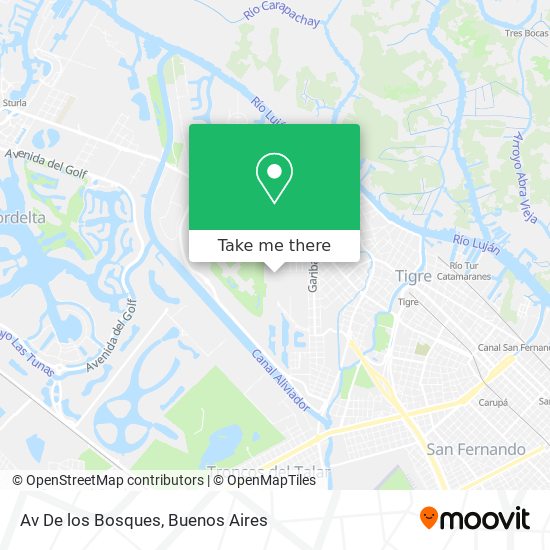 Av  De los Bosques map