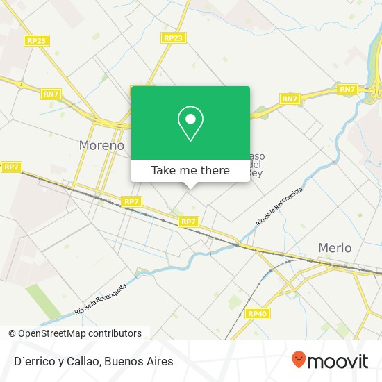 D´errico y Callao map