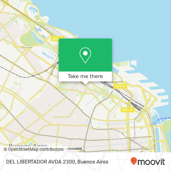Mapa de DEL LIBERTADOR  AVDA  2300