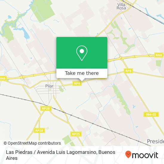 Mapa de Las Piedras / Avenida Luis Lagomarsino