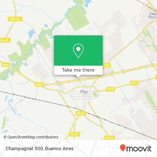 Champagnat  500 map