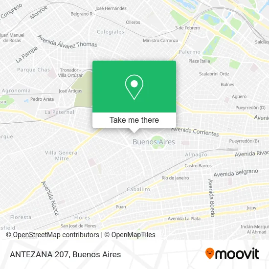 ANTEZANA 207 map