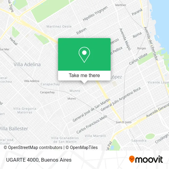 UGARTE 4000 map