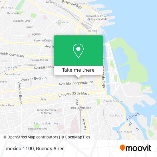 mexico 1100 map