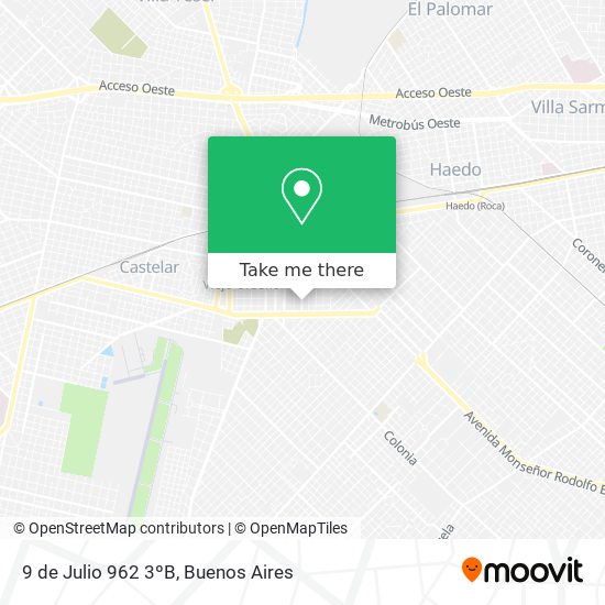 9 de Julio 962 3ºB map