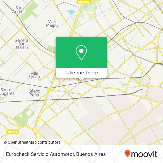 Eurocheck Servicio Automotor map