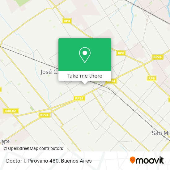 Mapa de Doctor I. Pirovano 480