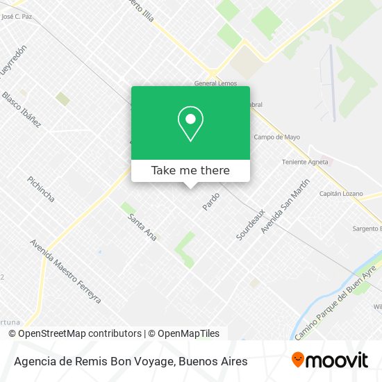 Agencia de Remis Bon Voyage map