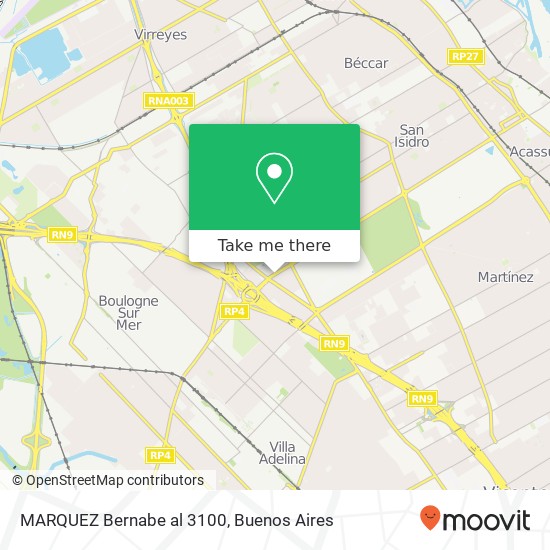 MARQUEZ  Bernabe al 3100 map