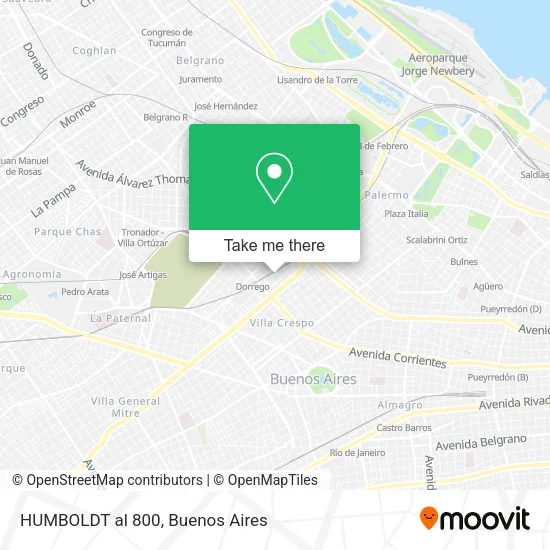 Mapa de HUMBOLDT al 800