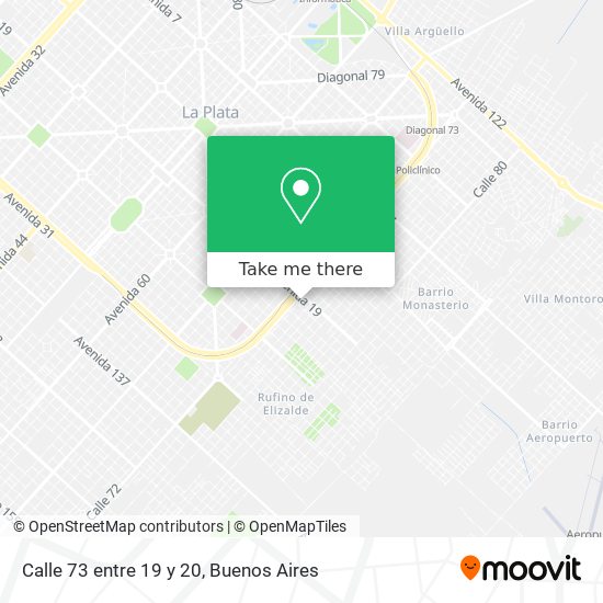 Mapa de Calle 73 entre 19 y 20