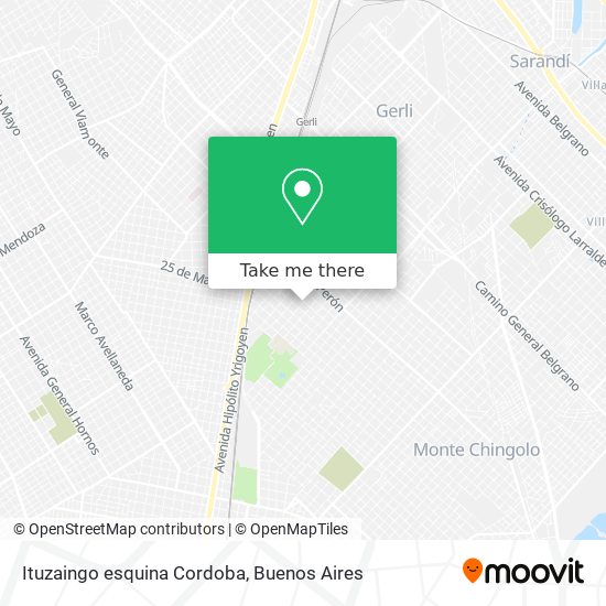 Ituzaingo esquina Cordoba map