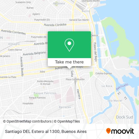 Santiago DEL Estero al 1300 map