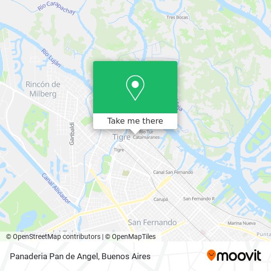 Panaderia Pan de Angel map