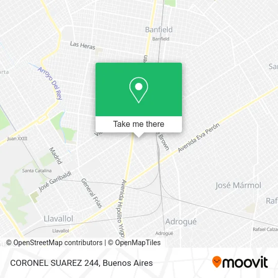 Mapa de CORONEL SUAREZ 244
