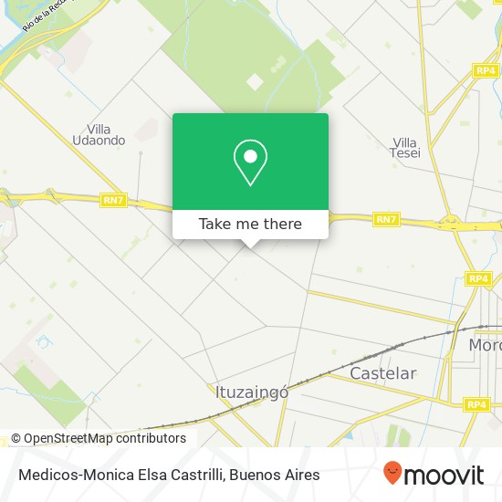 Medicos-Monica Elsa Castrilli map