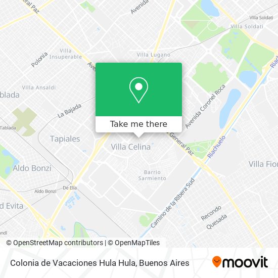 Mapa de Colonia de Vacaciones Hula Hula