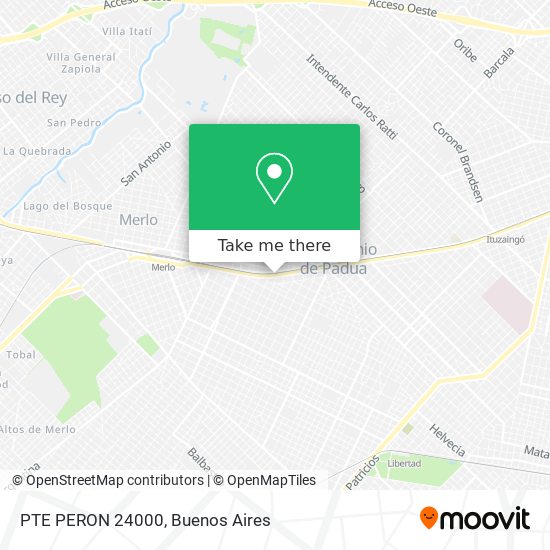 Mapa de PTE PERON  24000