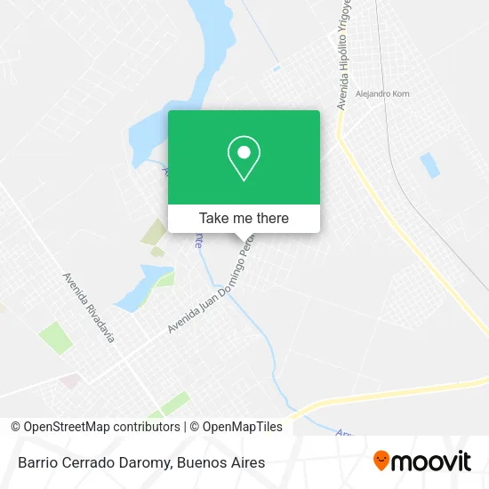 Barrio Cerrado Daromy map