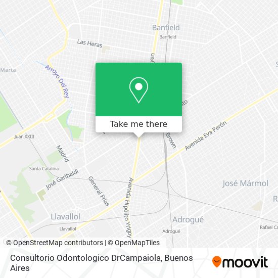 Mapa de Consultorio Odontologico DrCampaiola