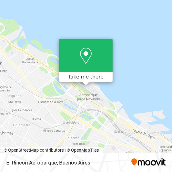 El Rincon Aeroparque map