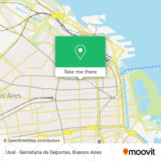 Usal - Secretaría de Deportes map