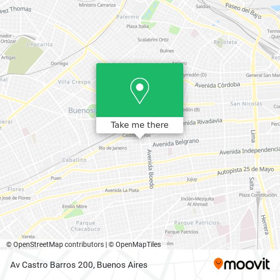 Av  Castro Barros 200 map