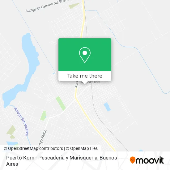 Mapa de Puerto Korn - Pescaderia y Marisqueria