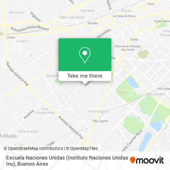 Escuela Naciones Unidas (Instituto Naciones Unidas Inu) map