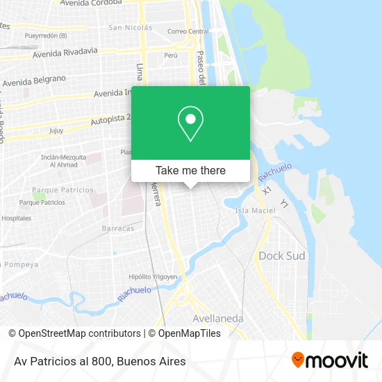 Av  Patricios  al 800 map