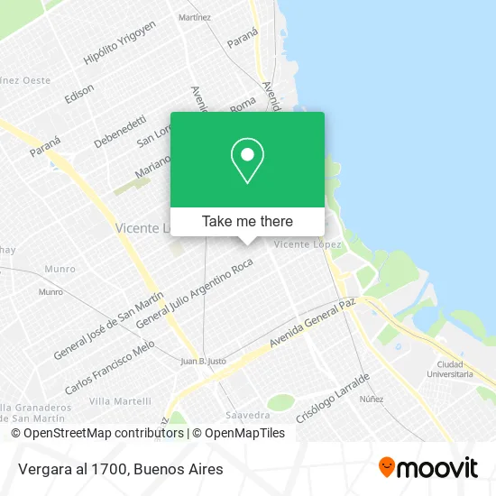 Vergara al 1700 map