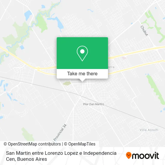 San Martin entre Lorenzo Lopez e Independencia Cen map