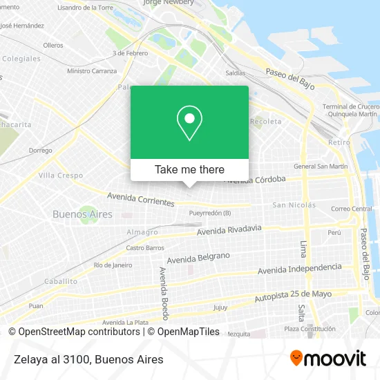 Mapa de Zelaya al 3100
