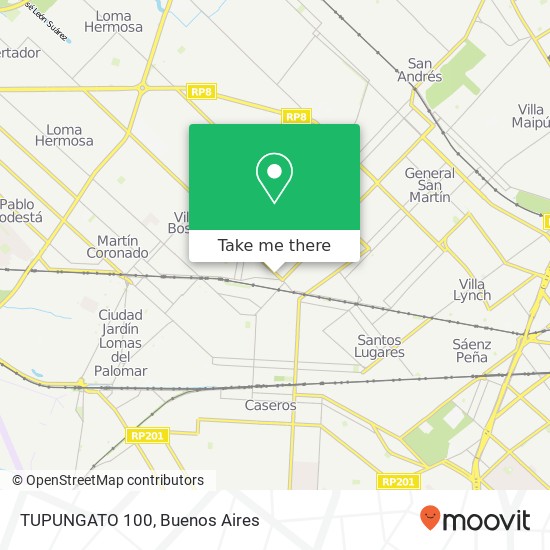 TUPUNGATO 100 map