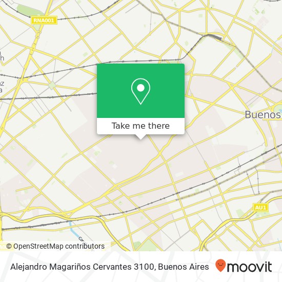 Alejandro Magariños Cervantes 3100 map