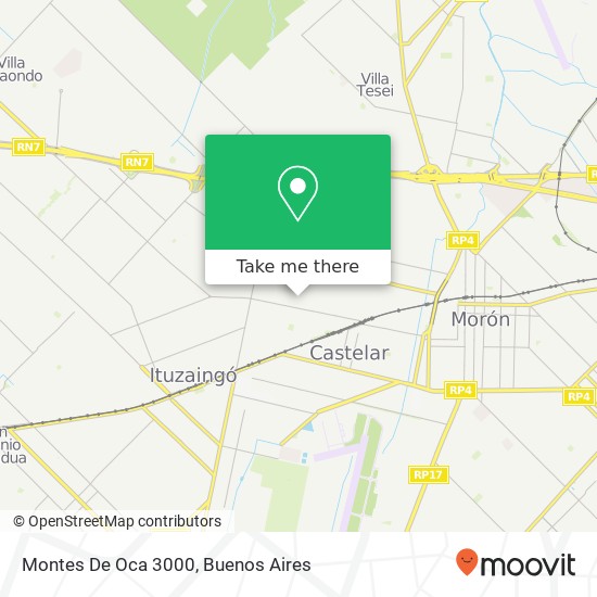 Montes De Oca 3000 map