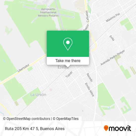 Ruta 205 Km 47 5 map