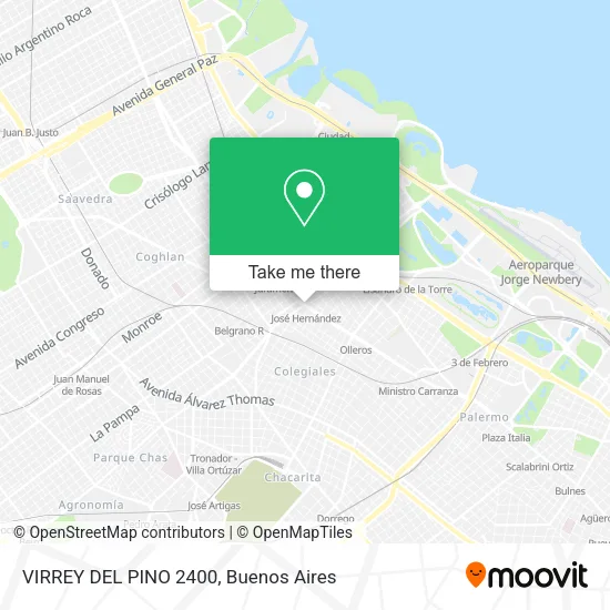 Mapa de VIRREY DEL PINO  2400