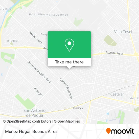 Muñoz Hogar map