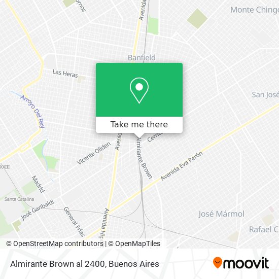 Almirante Brown al 2400 map