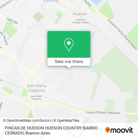 FINCAS DE HUDSON   HUDSON COUNTRY   BARRIO CERRADO map