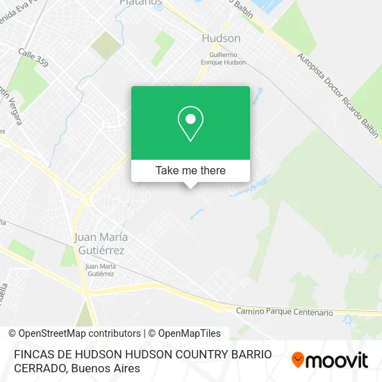 Mapa de FINCAS DE HUDSON   HUDSON COUNTRY   BARRIO CERRADO
