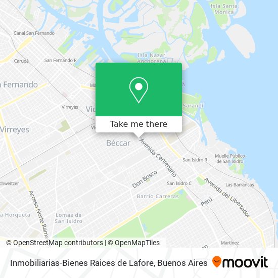 Mapa de Inmobiliarias-Bienes Raices de Lafore