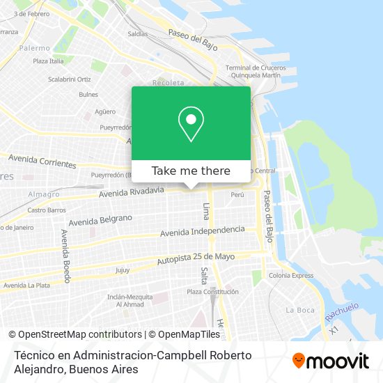 Mapa de Técnico en Administracion-Campbell Roberto Alejandro