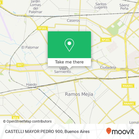 CASTELLI  MAYOR PEDRO 900 map