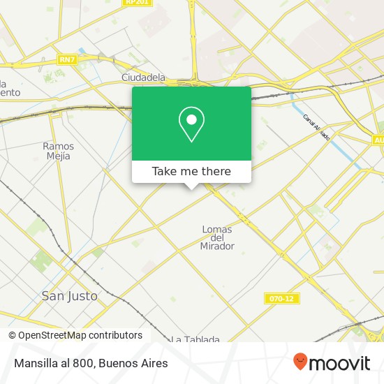 Mansilla al 800 map